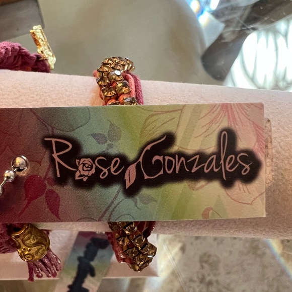 Rose Gonzales silk tied bracelets. - Picture 3 of 3